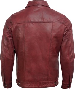 Comfortable <b>Men</b> <b>Leather</b> <b>Jacket</b> with Smooth Texture for Daily Wear and Travel - Product Image 3