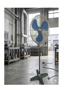 Ventilateur sur pied moderne avec base ronde, haute vitesse, électrique, pour la maison et le bureau - Product Image 4