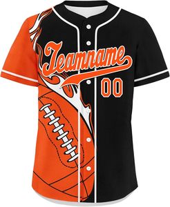 Camiseta de Béisbol con Logotipo Personalizado de Alta Calidad, Precio de Fábrica, Impresión por Sublimación, con Botones, Lisa, sin Estampado - Product Image 2