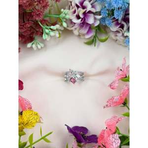 Indian Ethnic Artificial Jewellery Julie American Diamond Ring Adjustable Casual Style - Product Image 5