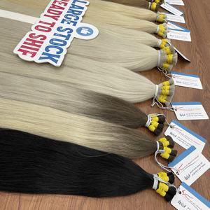 Cabello natural liso de 24 pulgadas, disponible en varios colores, alta calidad del mejor proveedor, cabello real, producto más vendido. - Product Image 4