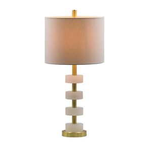 Lampe de table en marbre 13x13x26, décoration élégante et stylée pour la maison - Product Image 3