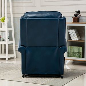 Poltrona Reclinabile Tradizionale Landis Blu Navy, Stile Convenzionale con Funzione di Sollevamento Facile da Usare - Product Image 4