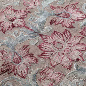 Tapis noué à la main en laine et soie, moderne et écologique, 1 pièce - Product Image 2