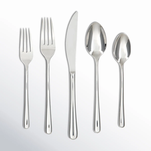 Ensemble de couverts élégants en acier inoxydable plaqué, finition miroir, durables et réutilisables, pour mariage, hôtel, à bon prix - Product Image 2