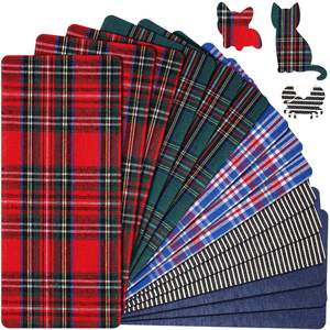 Patch thermocollant en jean imprimé à rayures et motifs quadrillés, taille personnalisée, pour vêtements et chapeaux - Product Image 2