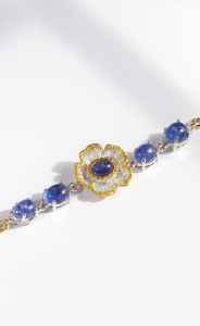 Bracelet à breloques en argent sterling plaqué rhodium avec tanzanite, pierre de naissance de décembre, pour femme – Élégance intemporelle et attrait des bijoux - Product Image 3