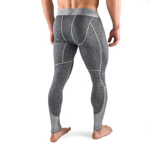 Leggings de Compresión Ligeros Personalizados para Hombre, Deportivos, para Correr/Entrenamiento en el Gimnasio, Colores Blanco/Negro - Product Image 3