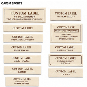Étiquettes imprimées en coton biologique pliées sur mesure, étiquettes de t-shirt avec logo privé, étiquettes tissées écologiques en tissu pour vêtements - Product Image 1