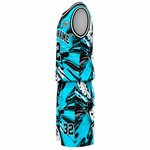Custom Basketball Teamwear Private Label Digital Sublimation Printing Basketball Uniforms Matching Team Set Basketball <b>Clubs</b> - Product Image 2