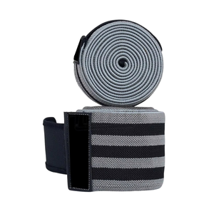 Horizontal Stripe Elbow Wrap Powerlifting Support Elastic <b>Compression</b> Arm Guard Gym Fitness Accessory Custom Design - Product Image 2
