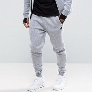 Survêtement gris à capuche pour homme, manches longues, fermeture éclair, poches latérales, coupe classique, vêtements de sport décontractés pour l'automne - Product Image 3