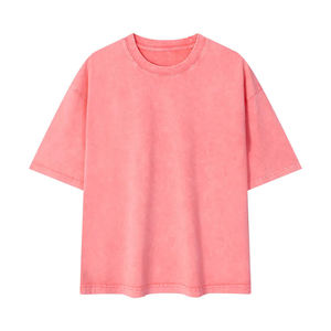 Camiseta de Manga Corta para Hombre, Corte Regular, Cuello Redondo, Color Sólido, Estilo Casual Urbano, Tejido de Punto, 100% Algodón Ecológico, 220g, Personalizable - Product Image 6