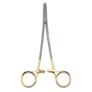 Porte-aiguille chirurgical en acier inoxydable de 15 cm, réutilisable, instrument de classe I par Dentavex - Product Image 3