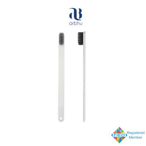 Brosse à dents en bambou à poils souples, biodégradable, en bois naturel, logo personnalisé - Product Image 5