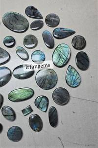 Cabujón de Cuarzo Verde Natural 100% de Alta Calidad, Cristal de Fuego Pulido de Tamaños Variados, Gemas Irfan de Rajasthan para Joyería - Product Image 3