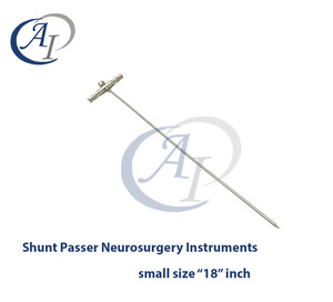Ensemble de 3 instruments de neurochirurgie manuels en acier inoxydable de haute qualité, type Shunt Passer, tailles 18, 20 et 22 pouces, taille personnalisée, alb - Product Image 4
