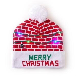 Bonnet de Noël en tricot pour enfants avec pompon, motif dessin animé mignon, unisexe, pour fêtes de fin d'année - Product Image 4