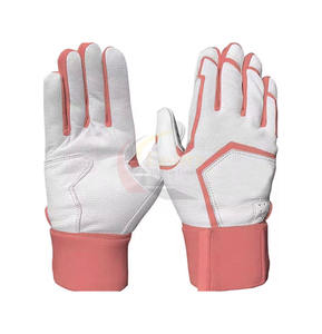 Guantes de Béisbol Blancos y Rosas, Transpirables, para Entrenamiento Deportivo, para Mano Derecha, 1 Pieza, Diseño Sólido - Product Image 4