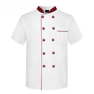 Delantales de Chef OEM de Mezcla de Poliéster/Algodón, Manga Larga, Unisex, Tela Dobby, Cierre de Botones, para Uso en Restaurantes y Bares - Product Image 5