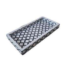 Plateau en résine de qualité supérieure, plateau de service rectangulaire pour aliments, fruits, thé, café, plateau de service pour bonbons - Product Image 1