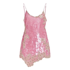 Vestido Mini de Algodón sin Mangas con Estampado de Espirales y Bordado de Cuentas, Atuendo Bodycon de Verano para Fiesta, Ropa de Cóctel para Mujer - Product Image 4