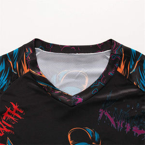 Maillot de motocross respirant, personnalisable, à séchage rapide, de qualité supérieure, durable, grande taille, à manches courtes, pour la moto et les courses automobiles - Product Image 3