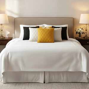 Juego de 6 Fundas de Almohada de Punto Trenzado SOGA de 45 cm en Amarillo Sol, Crema y Gris Carbón para Sofás de Sala de Estar - Product Image 4