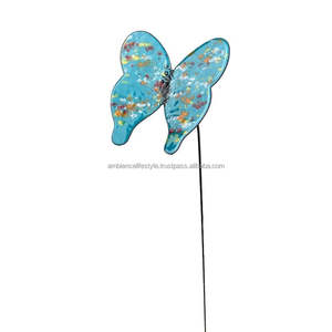 Estacas Decorativas de Metal para Jardín, Soporte para Plantas de Césped, Diseño de Flores en Hierro Resistente a la Oxidación, Decoración de Paisajismo - Product Image 1