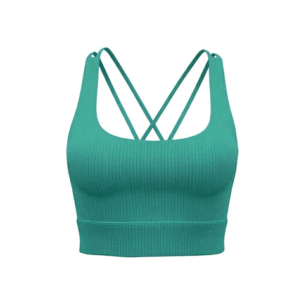 Top Quality Breathable High Impact Yoga Bra Stylish Crisscross Back Convertible Top for Running Fitness & Activewear