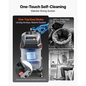 Aspiradora Comercial Portátil Wet Dry de 5.5 HP y 11 Galones con Autolimpieza de 1350W - Product Image 4