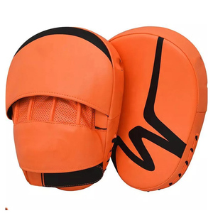 Orange Curved Boxing Focus Mitts Pu Leather Breathable Training <b>Pads</b> for Kickboxing MMA Punching <b>Practice</b> Focus <b>pads</b> - Product Image 6