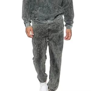 Survêtement pour homme tendance, en matière respirante de qualité supérieure, effet délavé à l'acide, antibactérien, confortable et infroissable. - Product Image 6