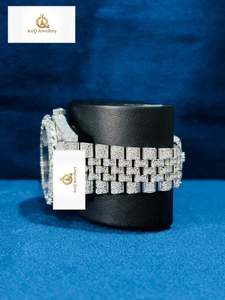 Luxury Iced Out Fashion Wristwatch VVS Sparkling Stone Wristwatch Moissanite Diamond Hip Hop Bling Watch for Men - Product Image 5