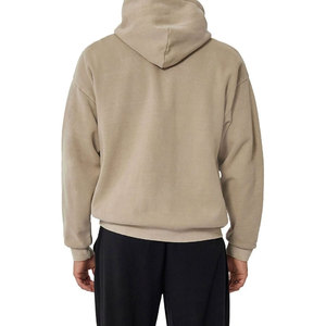 Sweat-shirt à capuche en polaire pour homme, couleur unie, coupe classique, décontracté, logo brodé sur le devant, vêtement d'automne - Product Image 4