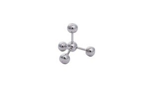 Modern Metal Figure <b>stand</b> for home desktop silver color decoration modern design metal figure stylish metal supplies customer - Product Image 2