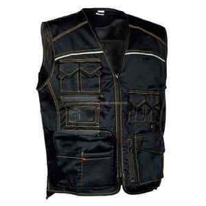 Hombres 5 dimensiones bolsillo cierre transpirable algodón poliéster multifuncional caza reflectante bolsillo cremallera caza chaleco hombres - Product Image 3