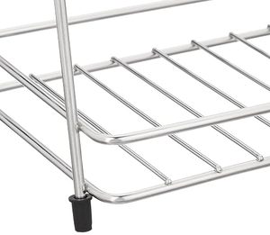 Estante de metal de dos niveles para especias con tarros de vidrio, diseño minimalista, tipo vertical, duradero, para cocina. - Product Image 6