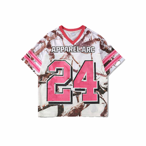 T-shirt en jersey 24 mailles personnalisé OEM, respirant, en polyester, pour le sport et le streetwear, impression par sublimation, fournisseur en gros - Product Image 1