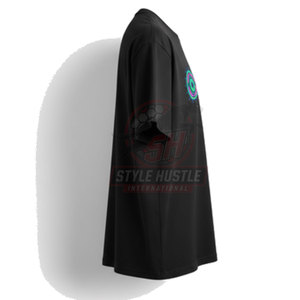 Camiseta de algodón 100% estilo urbano, último modelo, con bordado, color sólido, estampada, de corte holgado y ligera para hombre. - Product Image 5