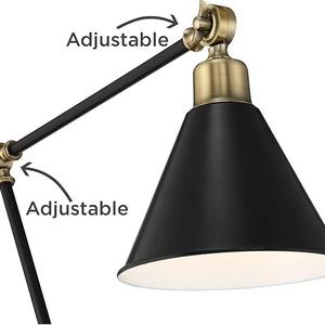 Lámpara de Pie de Diseño Premium con Acabado Dorado y Base de Mármol para Sala de Estar de Lujo - Product Image 1