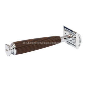 Comprar Venta caliente profesional de alta calidad de uso personal en barbería maquinillas de afeitar DE SEGURIDAD DE BELLEZA con mango de madera. - Product Image 1