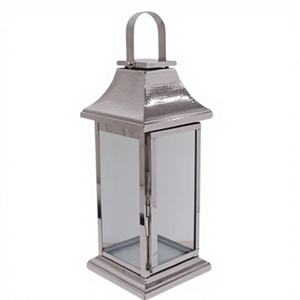 Nueva Tendencia: Farol de Metal con Acabado Plateado Brillante de Calidad Superior para Bodas y Hoteles, Tamaño Pequeño, Venta Directa de Fábrica - Product Image 2