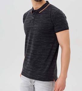 Chemise décontractée pour homme en maille unie, respirante, en mélange polyester/coton écologique, personnalisable, vente en gros - Product Image 2