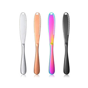 มีดเนยสแตนเลส มีดทาเนย ทนทาน ใช้ซ้ำได้ สำหรับขนมปัง ชีส และขนมอบ - Product Image 2