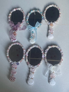 Seashell mirror handcrafted natural shell and wood frame material for wall decoration home decor accent Vietnam supplier - Product Image 5