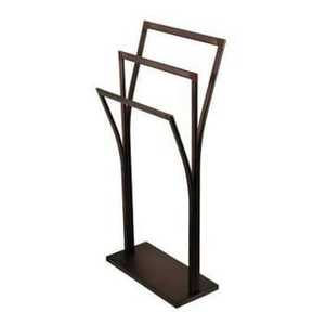 Skies Trader Modern Dark Bronze Freestanding Towel Rack 3 Tier Metal Bathroom Storage <b>Floor</b> Standing Towel Holder Drying Stand - Product Image 1