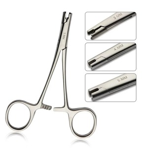 High Quality Stainless Steel Body Piercing <b>Tools</b> Mirror Polish Dermal Anchor Forceps Holder Pliers <b>Precision</b> Surgical - Product Image 1