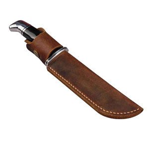 Étui à couteau en cuir sur mesure, cuir de vachette premium, fait main, pour équipement d'aventure en plein air - Product Image 1