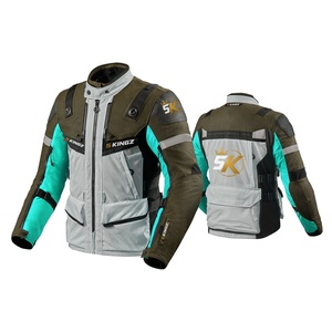 Chaquetas de Motociclismo para Carretera y Todoterreno, Impermeables, Resistentes al Viento, Protección para las Cuatro Estaciones, 100% Poliéster, Ropa de Motociclista - Product Image 1